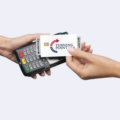 2 Pack Turning Point USA Credit Debit Card Sticker Vinyl Decal Skin Patriotic
