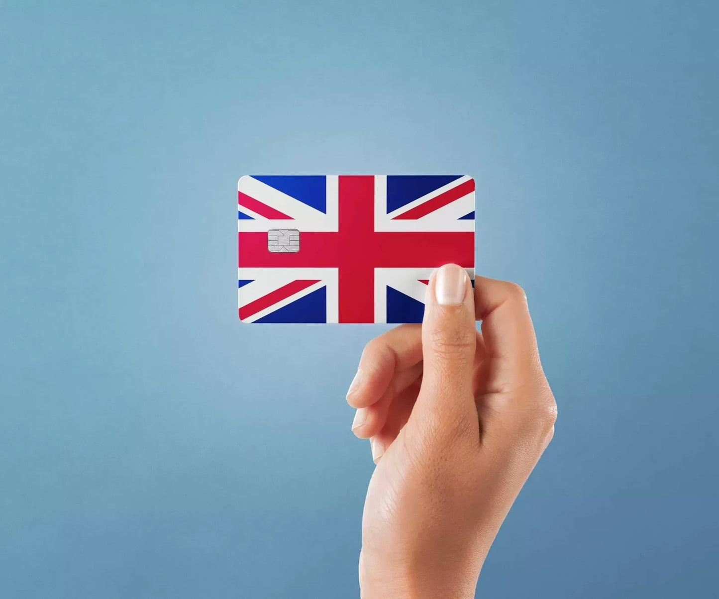 2 Pack Great Britain Flag Credit Debit Card Sticker Durable Vinyl Decal Durable