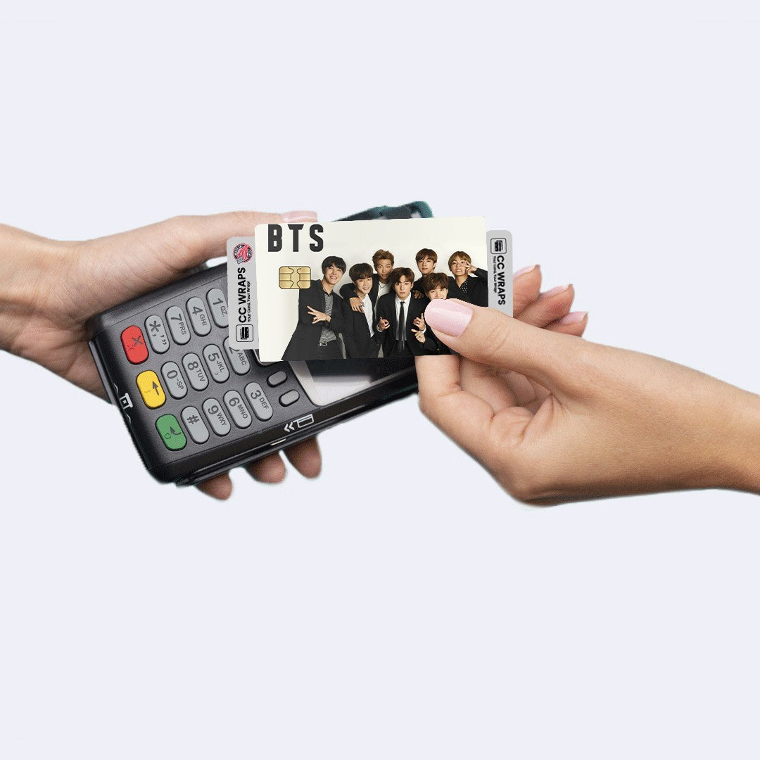 2 Pack BTS Credit Debit Card Sticker Vinyl Decal Skin Kpop Bangtan Boys Cool