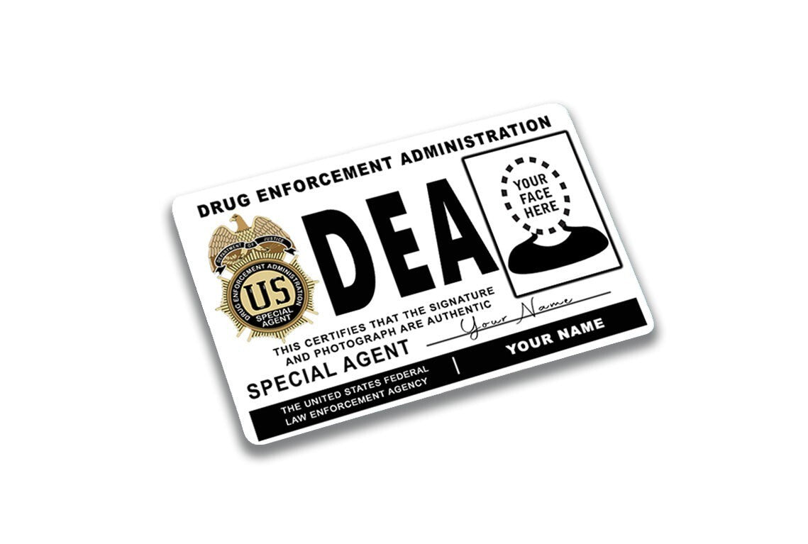 2 Pack D.E.A Themed Credit Debit Card Sticker Durable Vinyl Security Decal Skin