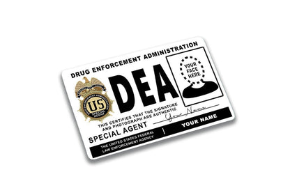 2 Pack D.E.A Themed Credit Debit Card Sticker Durable Vinyl Security Decal Skin