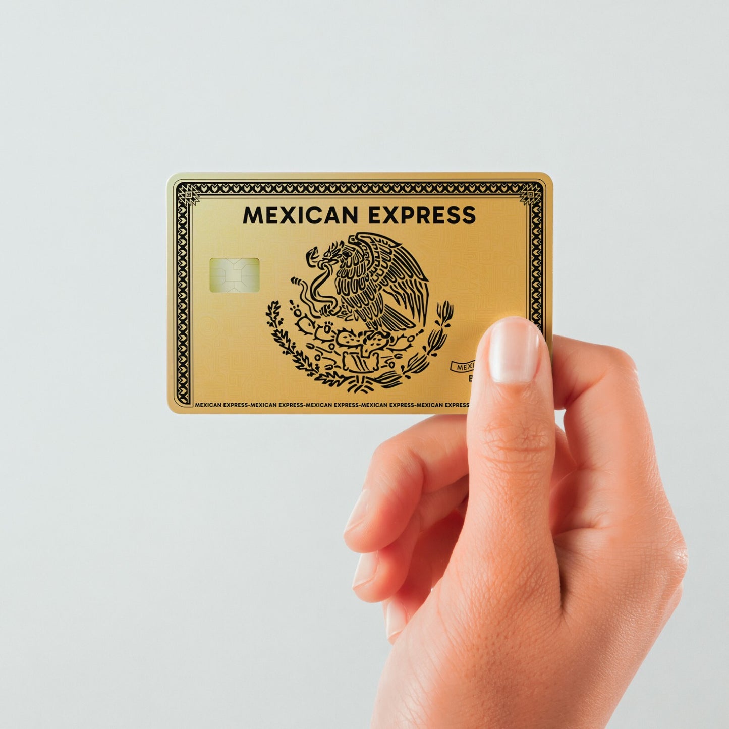 Mexican Express BlackHawk Edition Gold Vinyl Credit Card Sticker Debit Card Skin