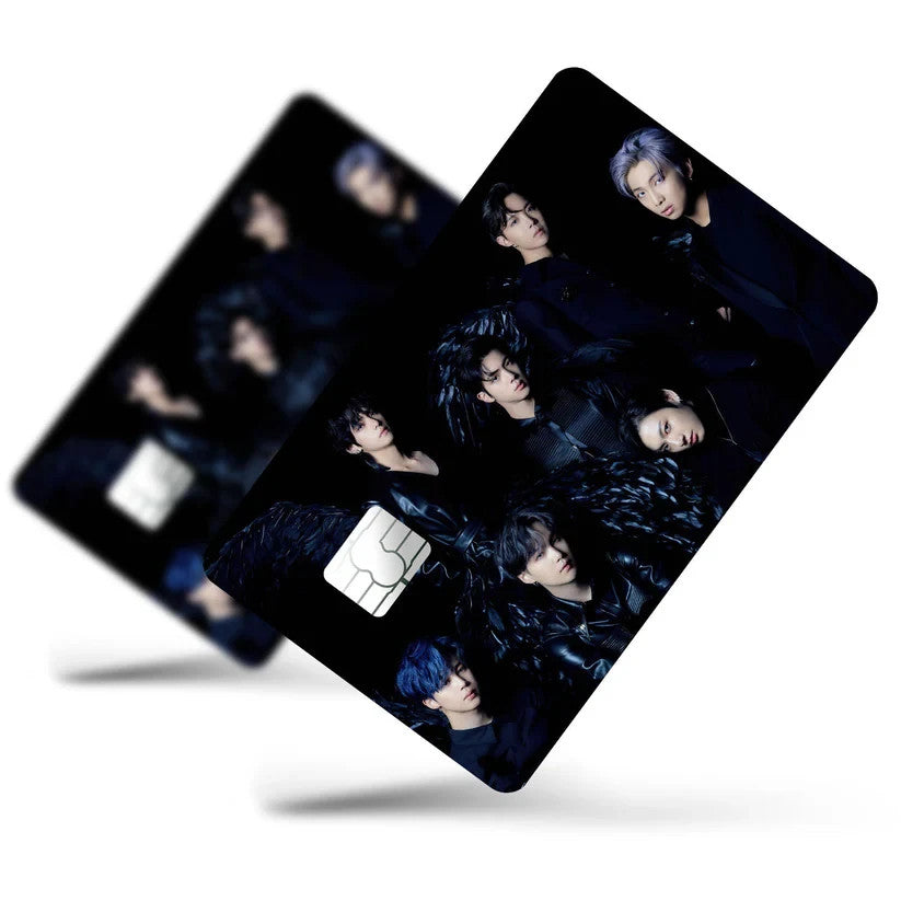 2 Pack BTS Picture Credit Debit Card Sticker Vinyl Decal Skin Durable K-Pop
