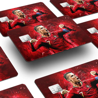 2 Pack Sports CR7 Portugal Credit Debit Card Sticker Vinyl Decal Skin Football