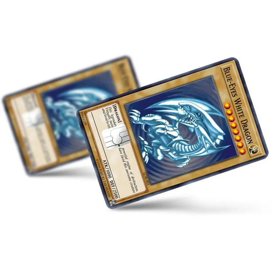 2 Pack Yu-Gi-Oh Blue Eyes Dragon Credit Debit Card Sticker Vinyl Decal Skin