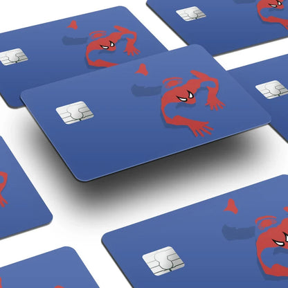 2 Pack Spiderman Minimalist Credit Debit Card Sticker Vinyl Decal Skin Superhero
