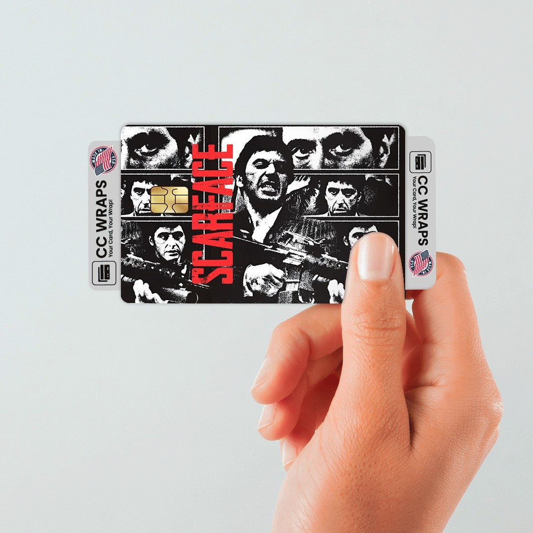 2 Pack Scarface Credit Debit Card Sticker Vinyl Decal Skin Tony Montana Cool