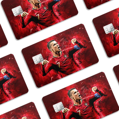 2 Pack Sports CR7 Portugal Credit Debit Card Sticker Vinyl Decal Skin Football