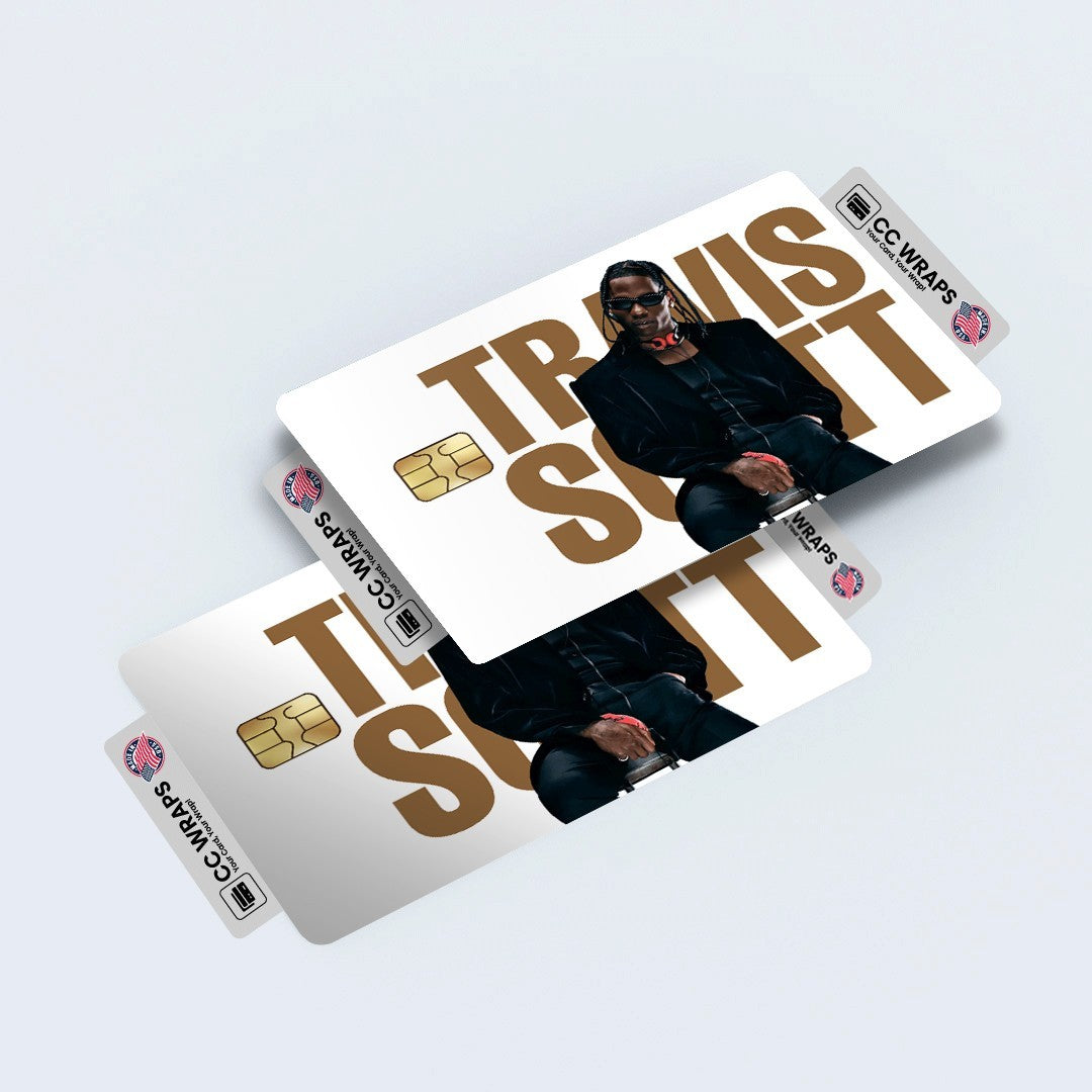 2 Pack Travis Scott Credit Debit Card Sticker Vinyl Decal Skin Astroworld Cool