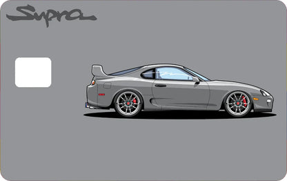 2 Pack Toyota Supra Car Credit Debit Card Sticker Durable Vinyl Design DecalSkin
