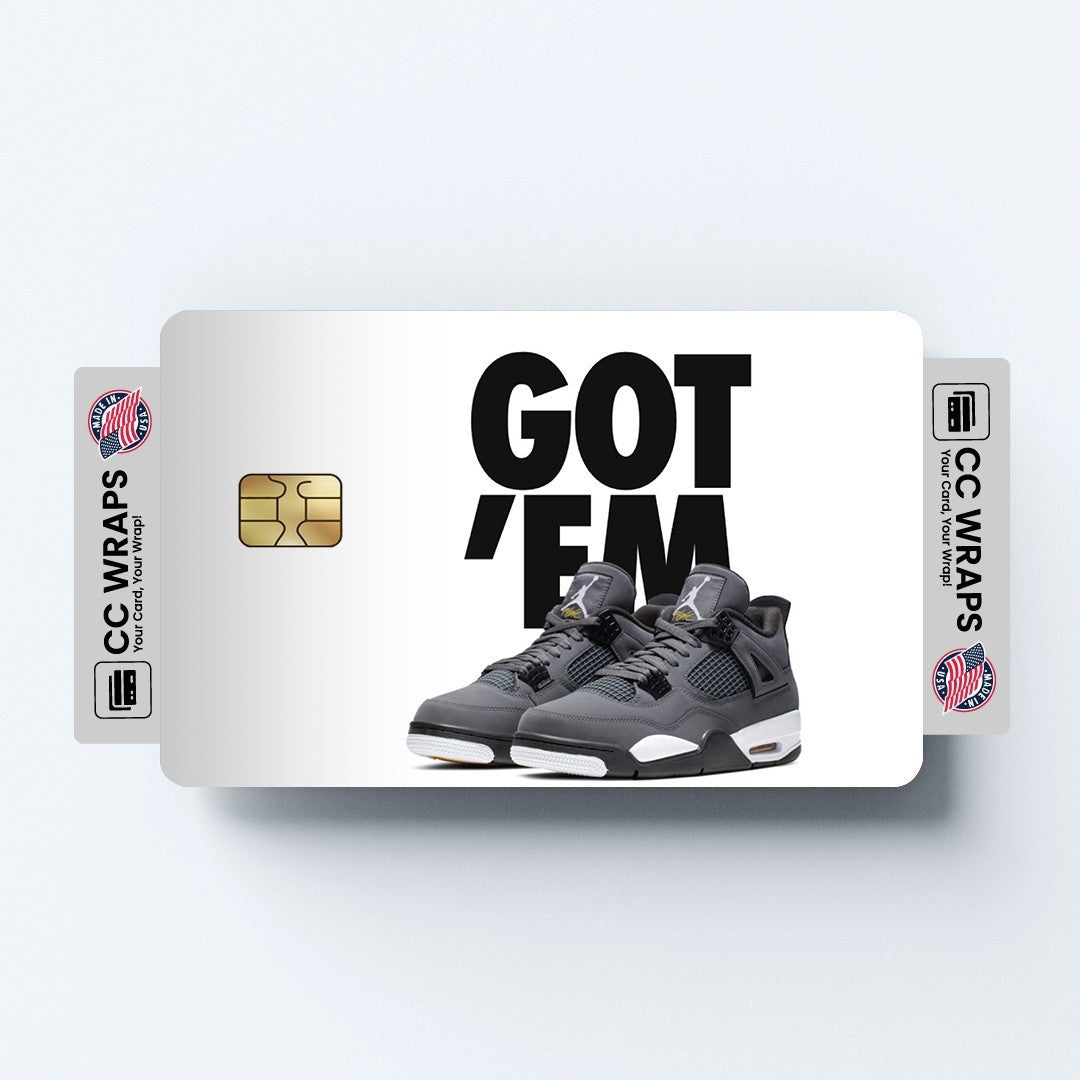 2 Pack Got Em Black Shoes Credit Debit Card Sticker Vinyl Decal Skin Cool Style