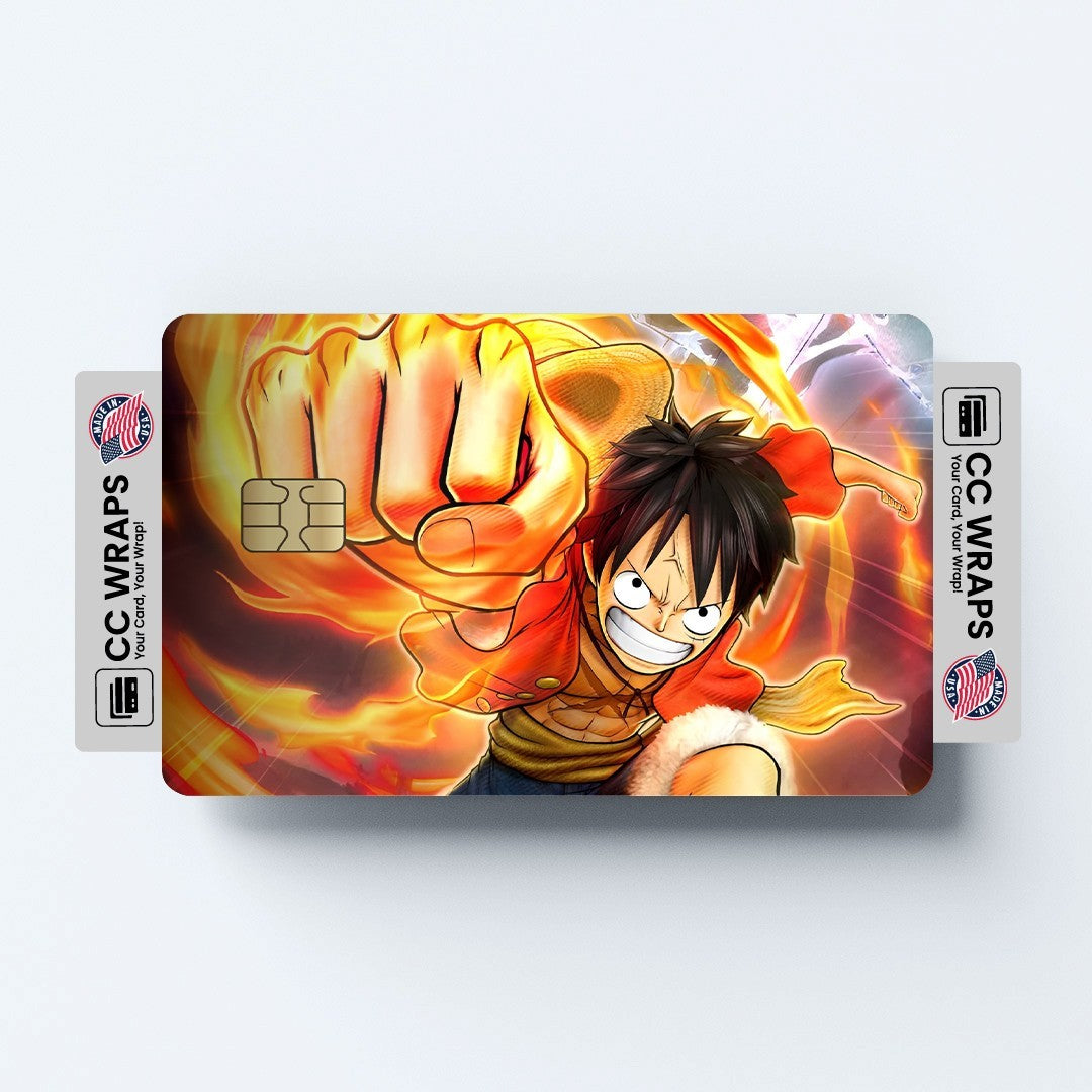 2 Pack One Piece Anime Credit Debit Card Waterproof Sticker Vinyl Durable Decal