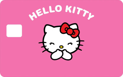 2 Pack Hello Kitty Pink Credit Debit Card Sticker Durable Vinyl Waterproof Decal