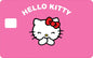 2 Pack Hello Kitty Pink Credit Debit Card Sticker Durable Vinyl Waterproof Decal