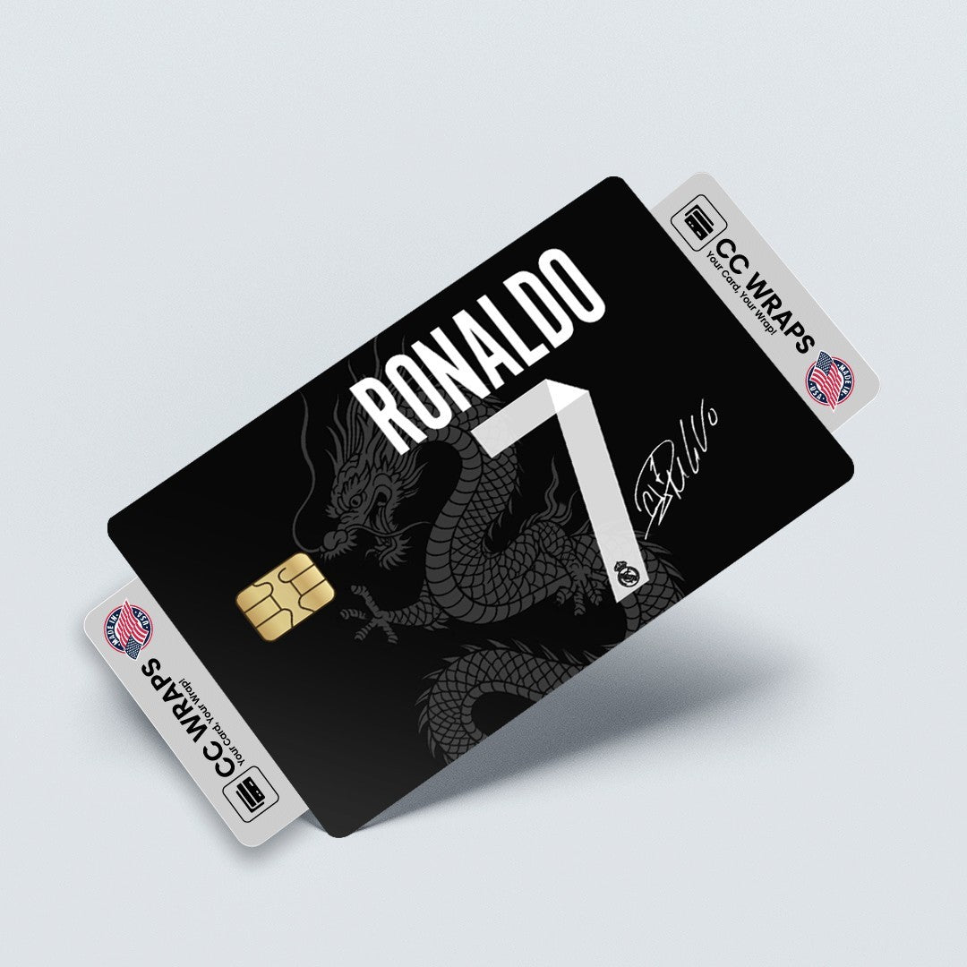 2 Pack Sports CR7 Credit Debit Card Sticker Vinyl Decal Skin Durable Football
