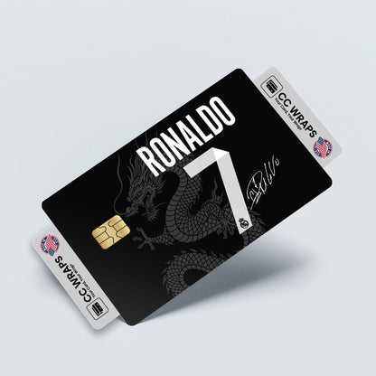 2 Pack Sports CR7 Credit Debit Card Sticker Vinyl Decal Skin Durable Football