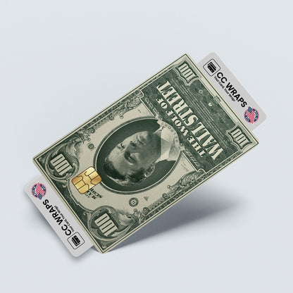 2 Pack Wolf of Wall Street Credit Debit Card Sticker Vinyl Decal Skin Money