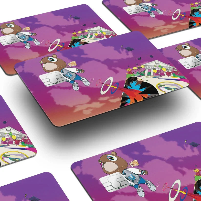 2 Pack Kanye West Graduation Credit Debit Card Sticker Vinyl Decal Skin Cool Art