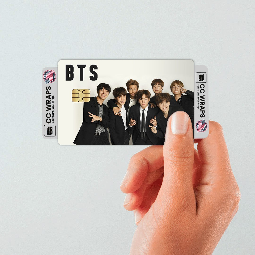 2 Pack BTS Credit Debit Card Sticker Vinyl Decal Skin Kpop Bangtan Boys Cool