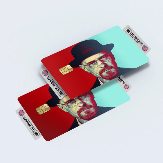 2 Pack Walter White Credit Debit Card Sticker Vinyl Decal Skin Breaking Bad Cool