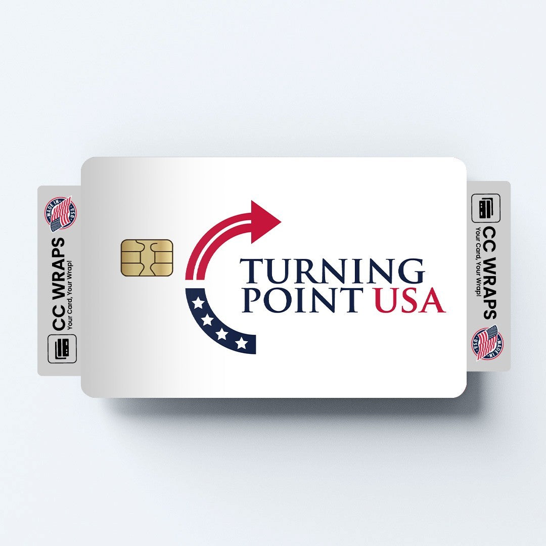 2 Pack Turning Point USA Credit Debit Card Sticker Vinyl Decal Skin Patriotic