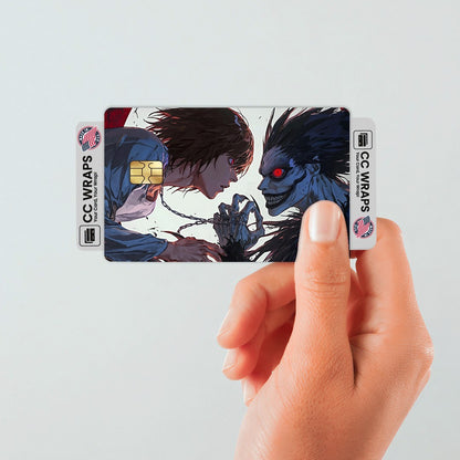 2 Pack Death Note Anime Credit Debit Card Sticker Vinyl Decal Skin L Light Cool