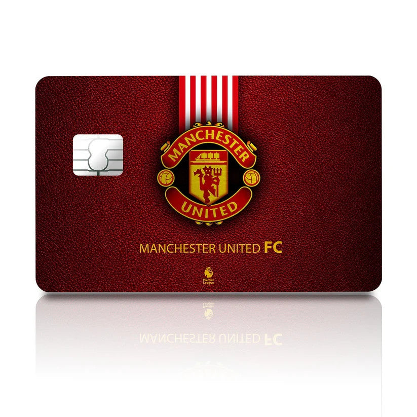2 Pack Manchester United Credit Debit Card Sticker Vinyl Decal Skin Football