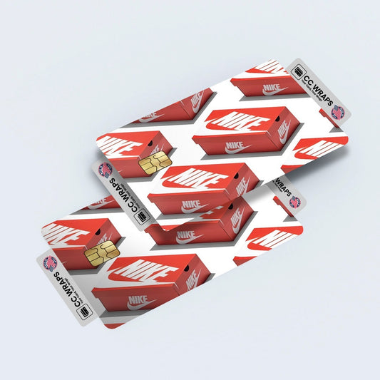 2 Pack Nike Shoe Box Credit Debit Card Sticker Vinyl Decal Skin Sneaker Style