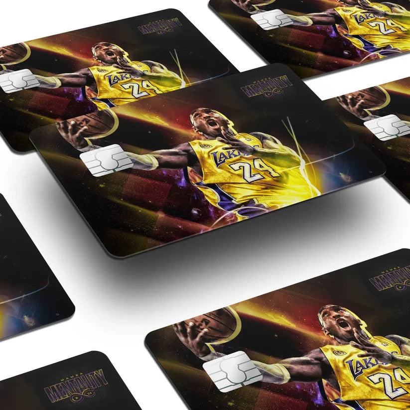 2 Pack Kobe Bryant Lakers Credit Debit Card Sticker Vinyl Decal Skin Mamba Style