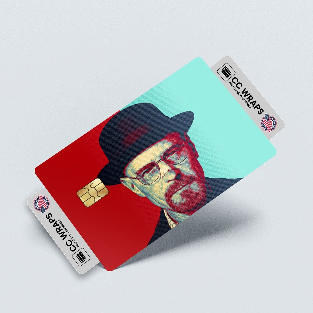 2 Pack Walter White Credit Debit Card Sticker Vinyl Decal Skin Breaking Bad Cool