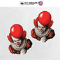 Pack of 2 Pennywise Stickers 3.5 Inch – Scary Halloween IT Clown Vinyl Decals