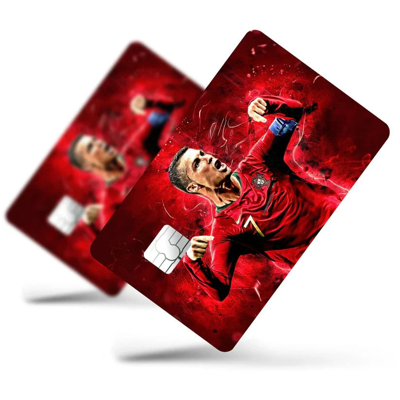 2 Pack Sports CR7 Portugal Credit Debit Card Sticker Vinyl Decal Skin Football