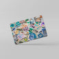 2 Pack Vintage Stamps Credit Debit Card Sticker Vinyl Decal Skin Durable