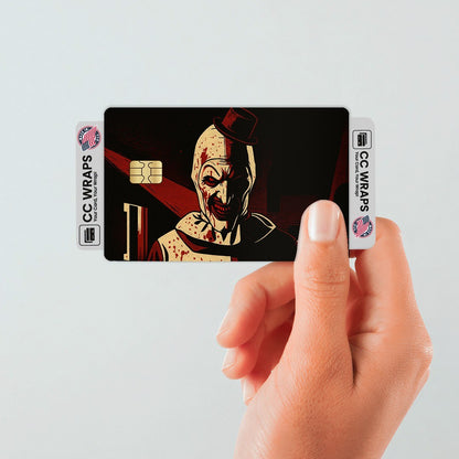 2 Pack Terrifier Clown Credit Debit Card Sticker Vinyl Decal Skin Horror Scary