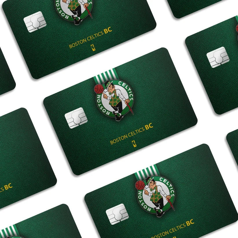 2 Pack Boston Celtics Credit Debit Card Sticker Vinyl Decal Skin NBA Basketball