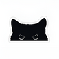 3 PCS Cute Black Cat Peeking Sticker – 5inch x 3inch Vinyl Decal | Cat Lover Gift