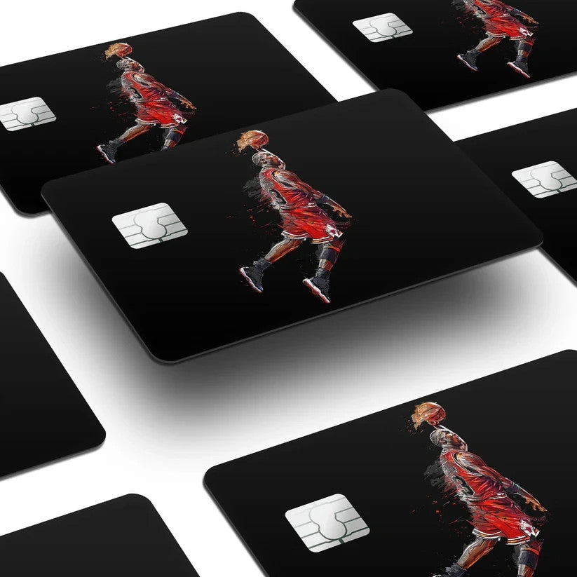 2 Pack Michael Jordan Dunk Credit Debit Card Sticker Vinyl Decal Skin Basketball