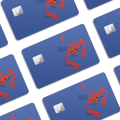 2 Pack Spiderman Minimalist Credit Debit Card Sticker Vinyl Decal Skin Superhero