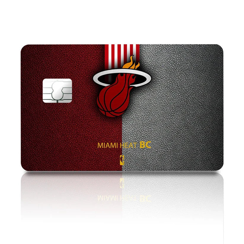 2 Pack Miami Heat Credit Debit Card Sticker Vinyl Decal Skin NBA Basketball Fan