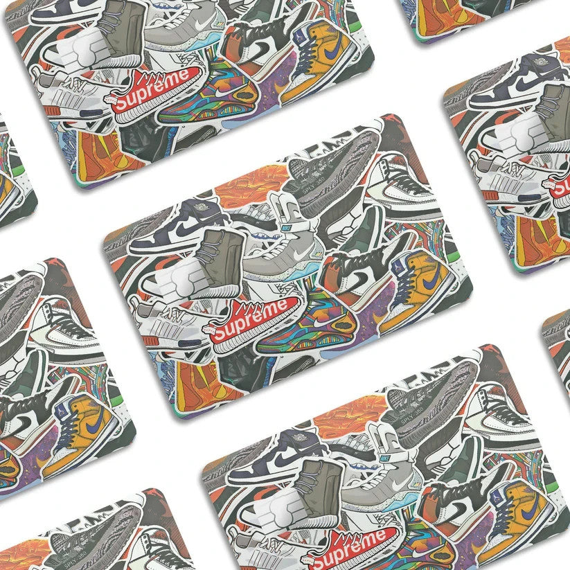 2 Pack Nike Fresh Kicks Credit Debit Card Sticker Vinyl Decal Skin Sneakerhead