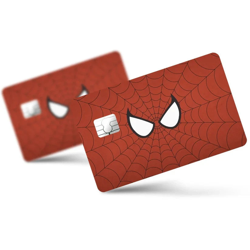 2 Pack Spiderman Face Credit Debit Card Sticker Vinyl Decal Skin Superhero Cool