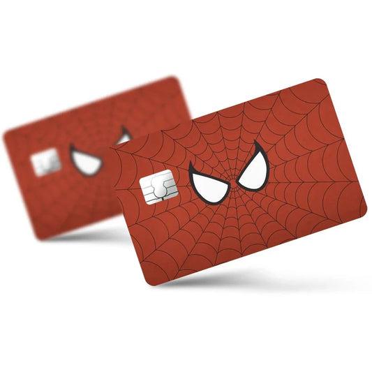 2 Pack Spiderman Face Credit Debit Card Sticker Vinyl Decal Skin Superhero Cool