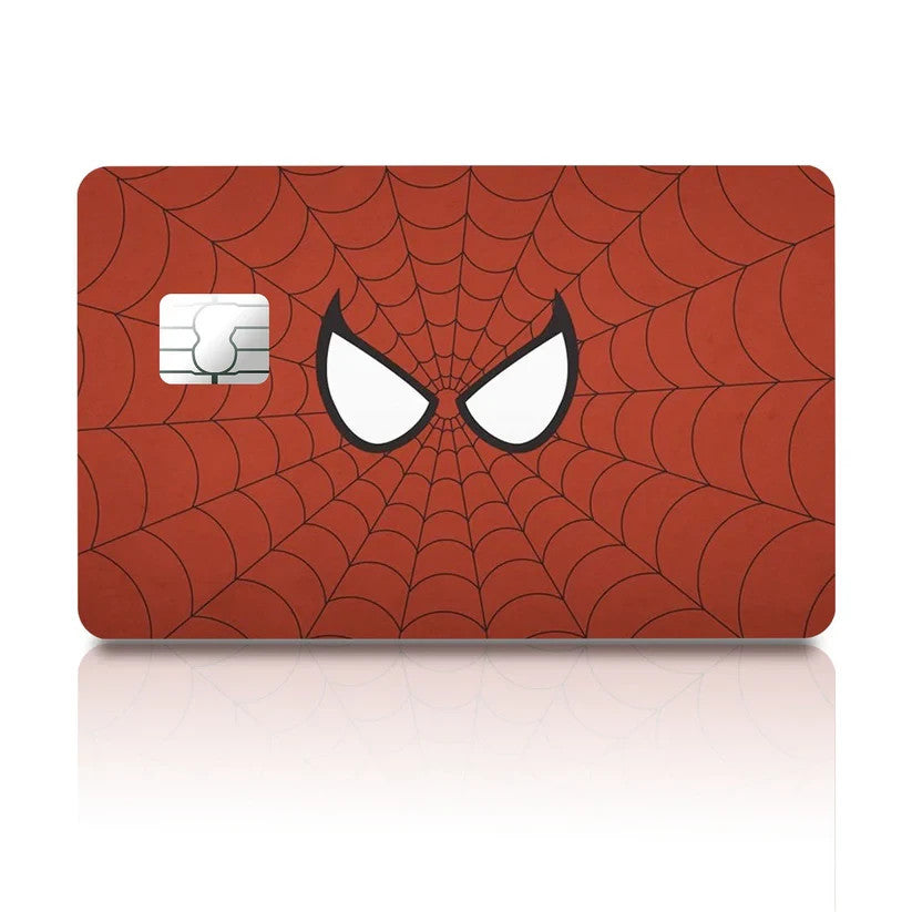 2 Pack Spiderman Face Credit Debit Card Sticker Vinyl Decal Skin Superhero Cool