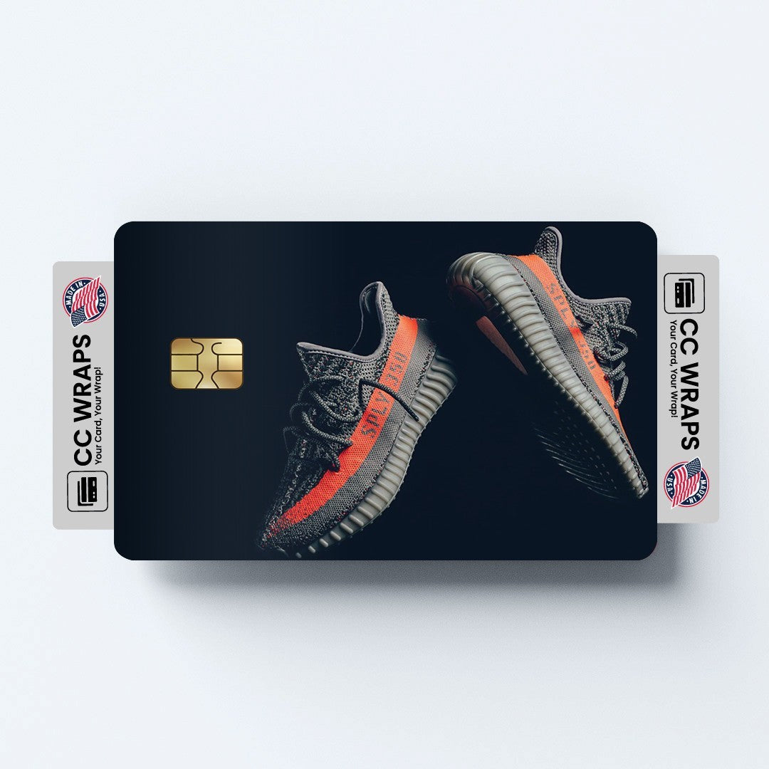 2 Pack Yeezy Black Credit Debit Card Sticker Vinyl Decal Skin Cool Sneaker Style