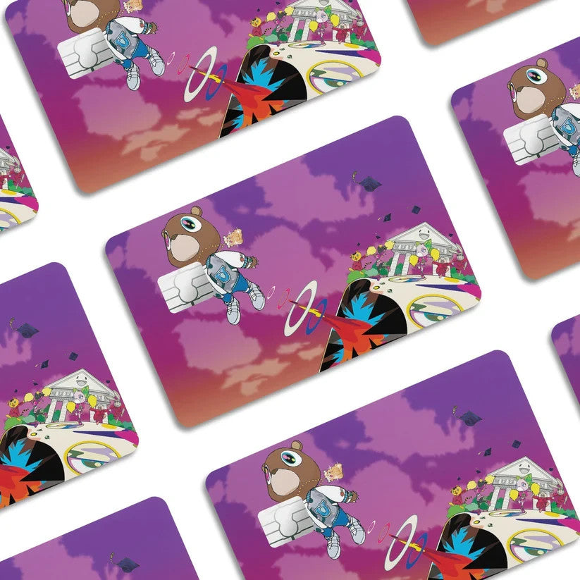 2 Pack Kanye West Graduation Credit Debit Card Sticker Vinyl Decal Skin Cool Art