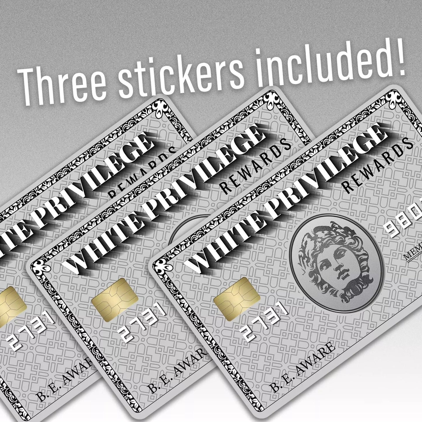 Wh te Prv ge Gray 2 Pack Credit Card Skin by CCWraps