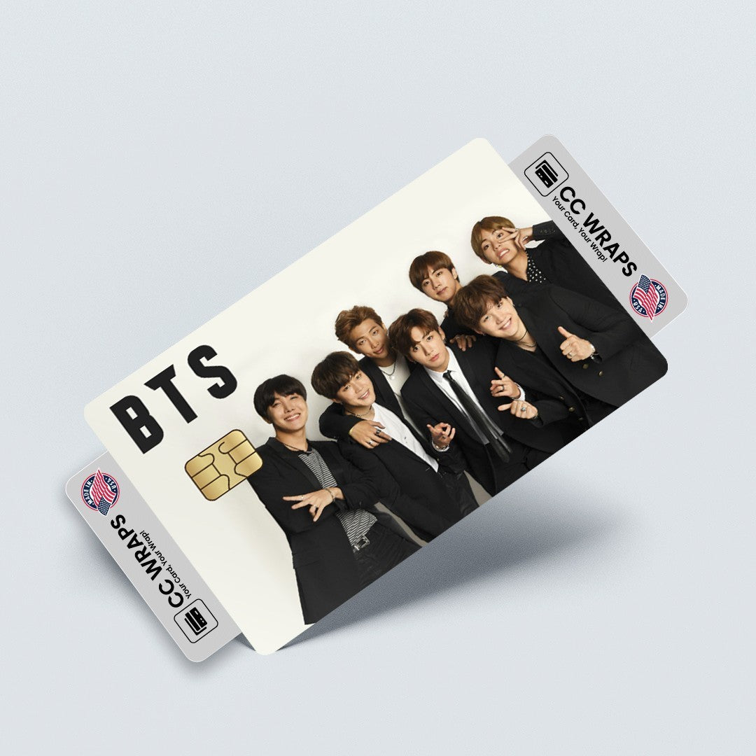 2 Pack BTS Credit Debit Card Sticker Vinyl Decal Skin Kpop Bangtan Boys Cool