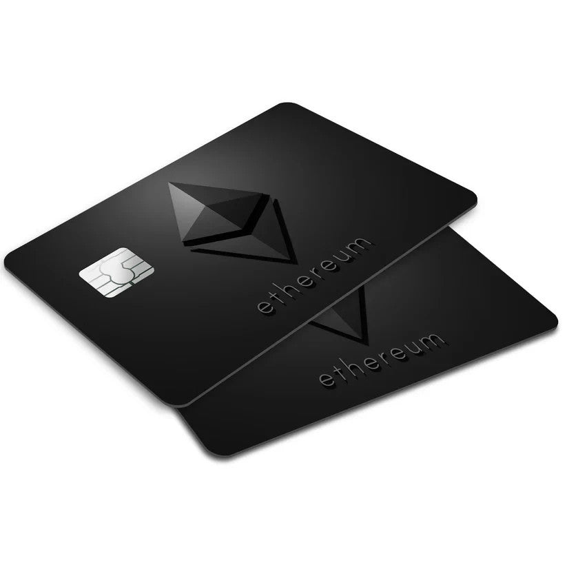 2 Pack Ethereum Crypto Credit Debit Card Sticker Vinyl Decal Skin Blockchain