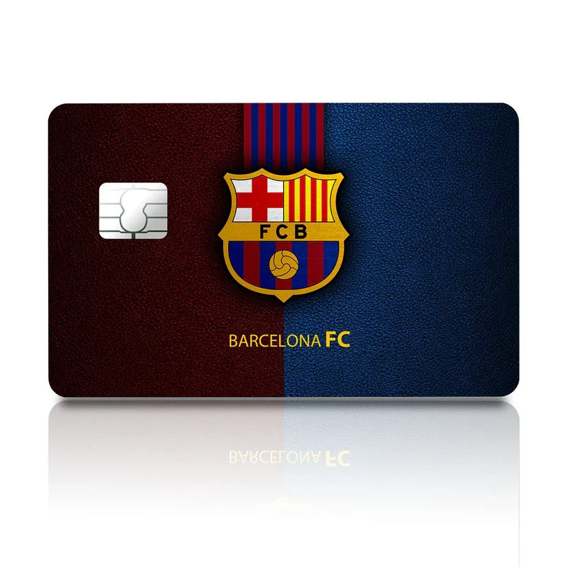 2 Pack FC Barcelona Credit Debit Card Sticker Vinyl Decal Skin Football Design