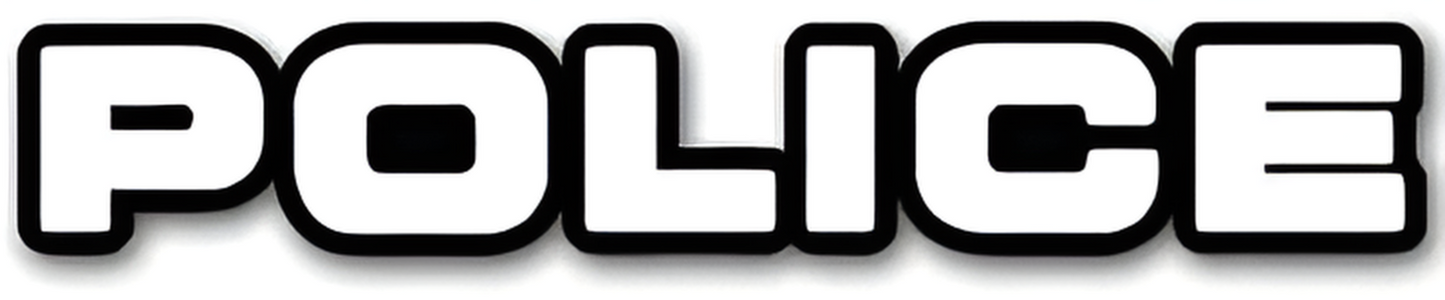 5PCS POLICE Decal Sticker – 5inch x 2inch Vinyl Law Enforcement Car Window Bumper